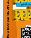 Display Stand with Boxes Mockup