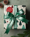 Top View of Christmas Gift Box Mockup