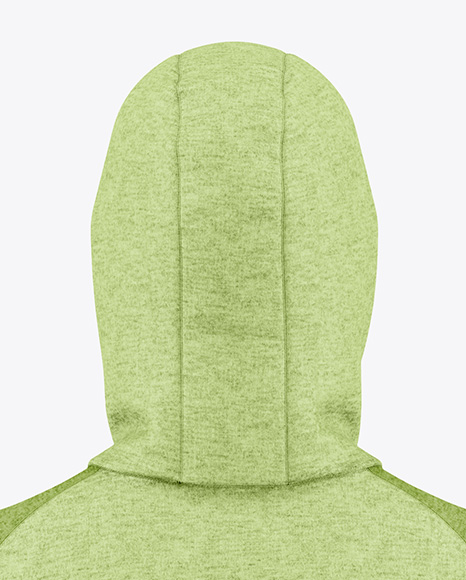 Men's Heather Hoodie Mockup - Back View