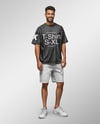 Young Tall Man Wearing T-shirt and Shorts Mockup
