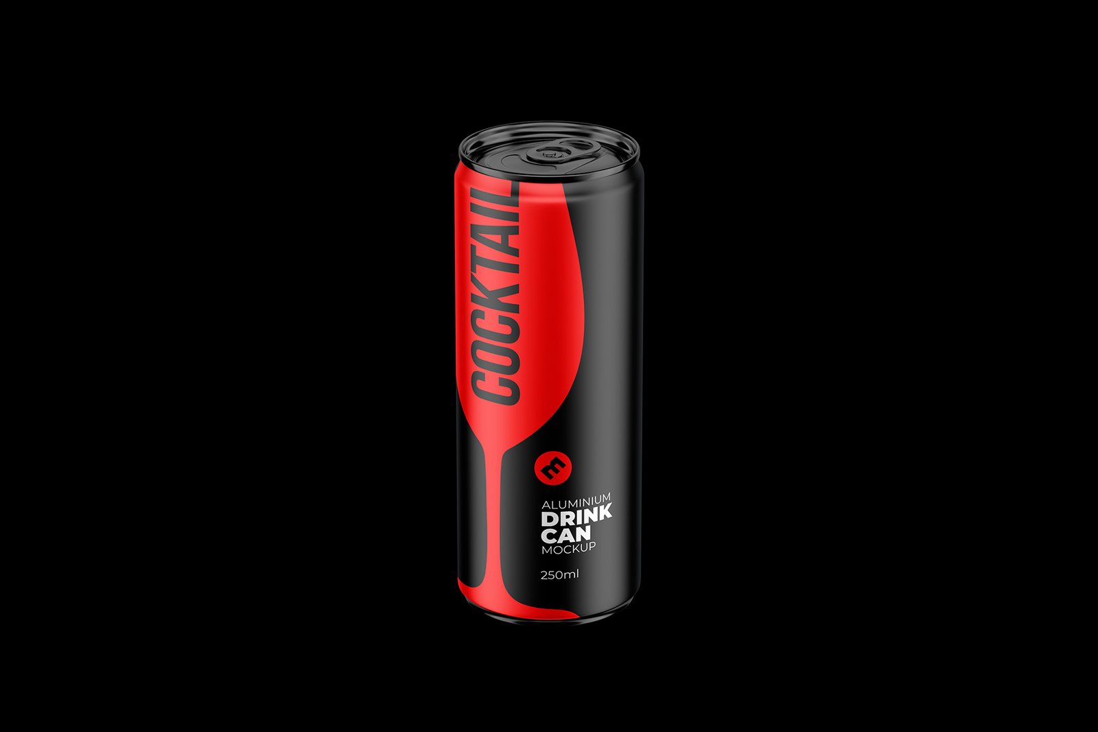 Slim 250ml Aluminium Can Mockup