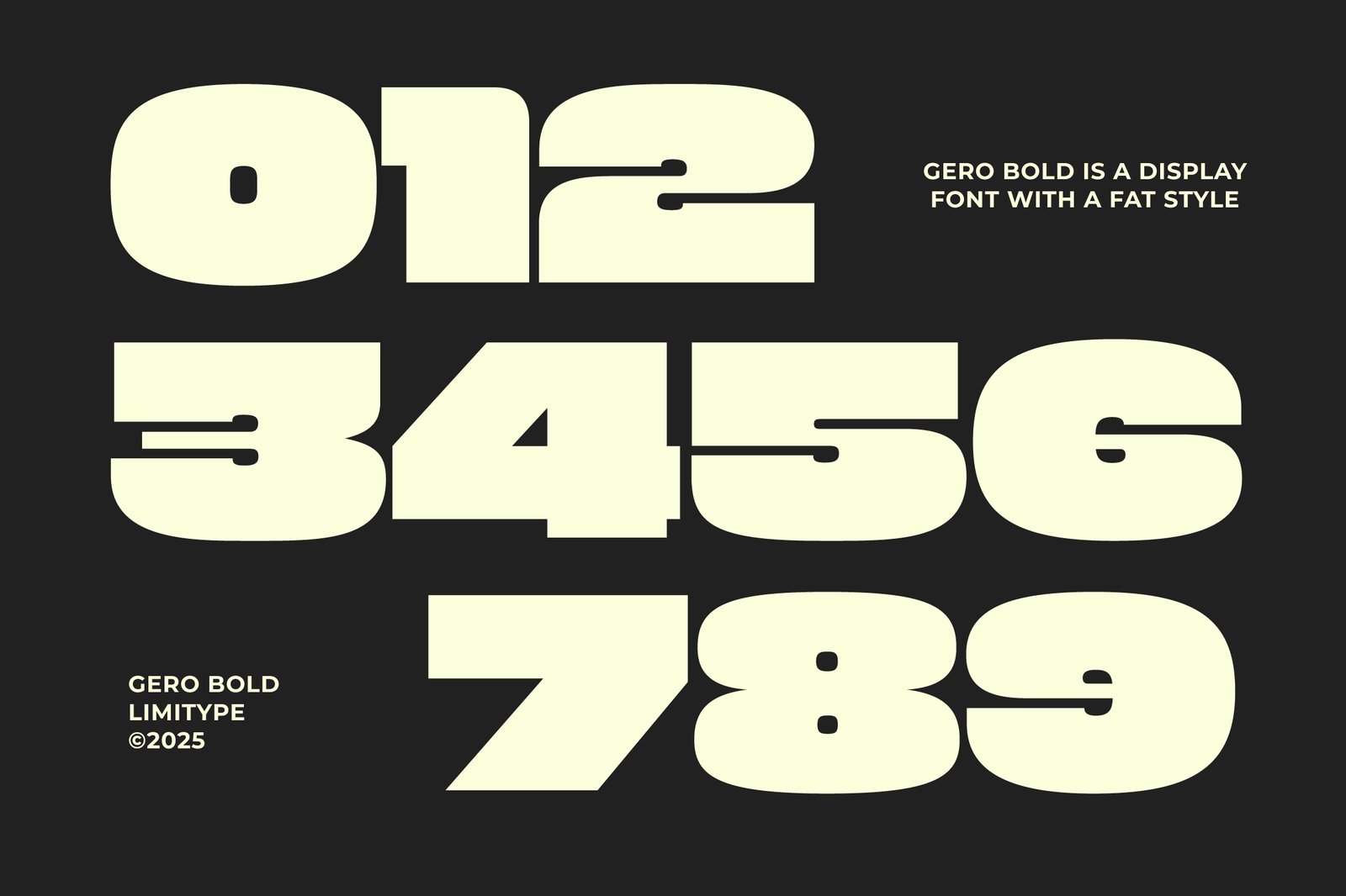 Gero - Bold Font