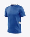 Round Collar Soccer Jersey Mockup
