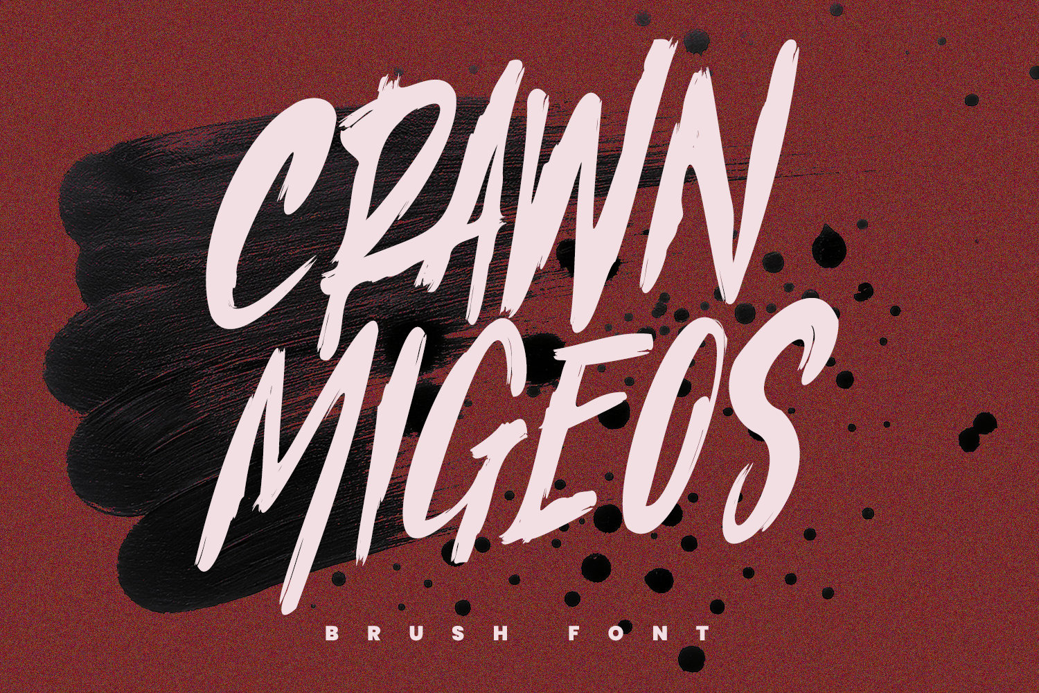 Crawn Migeos Brush Display Font