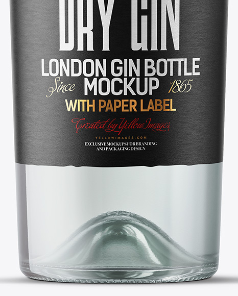 Dry Gin Bottle Mockup