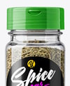 Glass Spice Jar with Rosemary Mockup