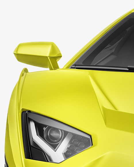 Sport Car Mockup - Front View