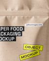 Paper Pouch With Coffee Beans Mockup