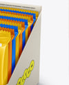 Small Display Box with Glossy Snacks Mockup