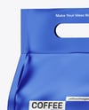 Metallic Coffee Bag Mockup – Half Side View