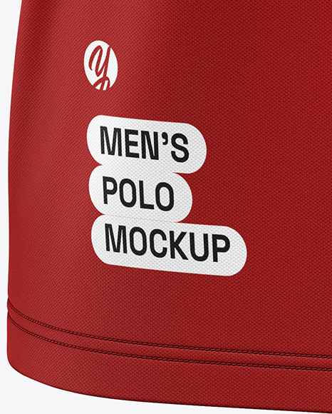 Men's Short Sleeve Polo Shirt Mockup