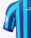Men's Raglan Polo Shirt Mockup - Back View