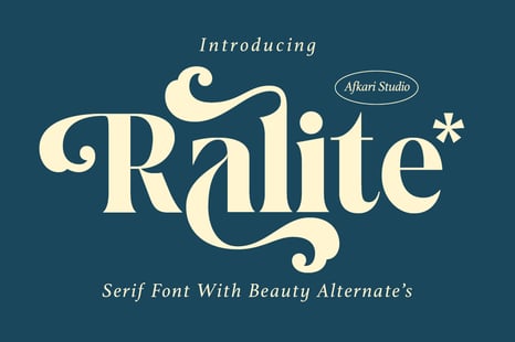 Ralite - Modern Serif Display Font - Branding serif font