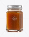 Square Glass Jar with Manuka Honey Mockup