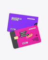 Credit Card w/ Kraft Cardholder Mockup