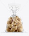 Plastic Bag With Potatoes Mockup