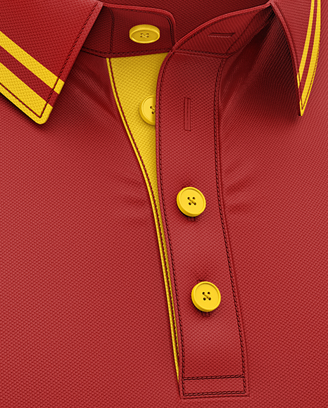 Men's Short Sleeve Polo Shirt Mockup