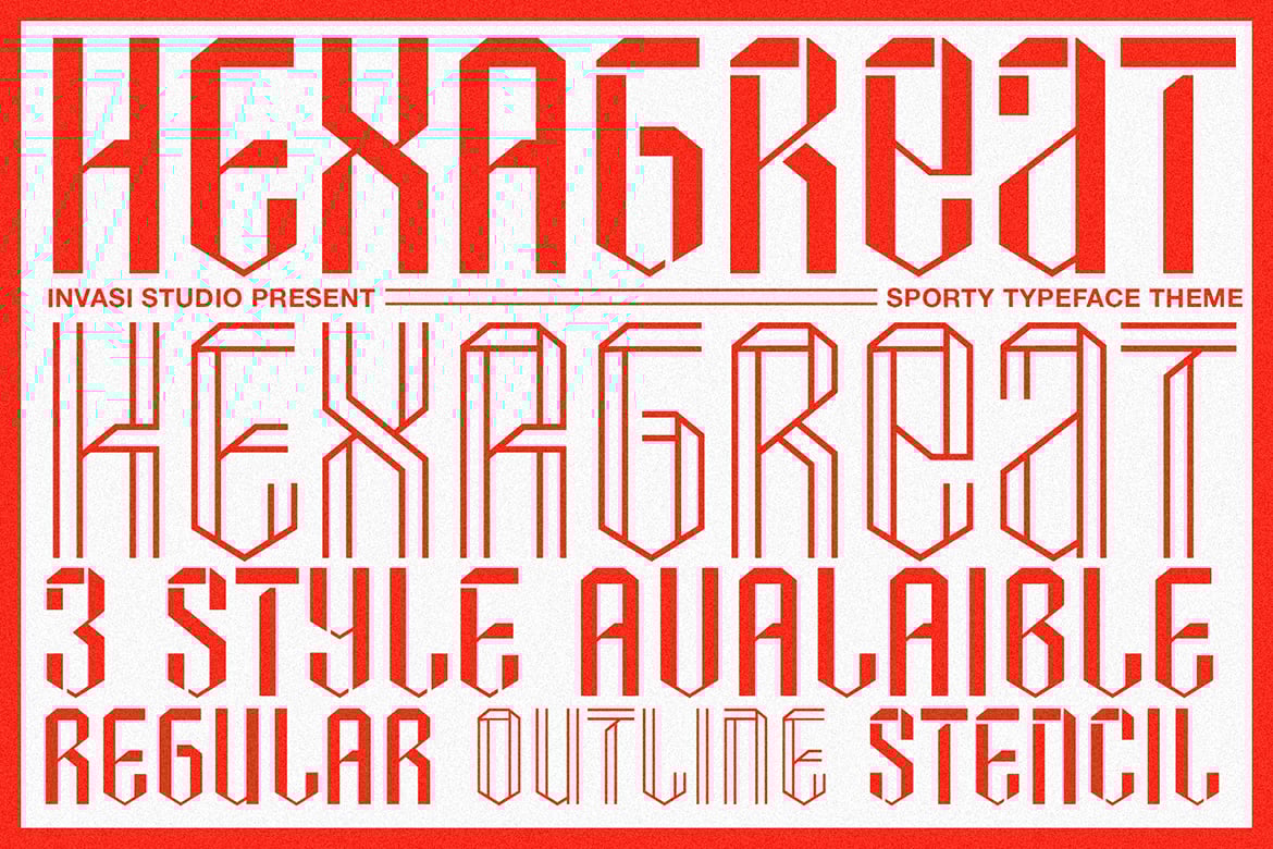 Hexagreat - Sport Display Font