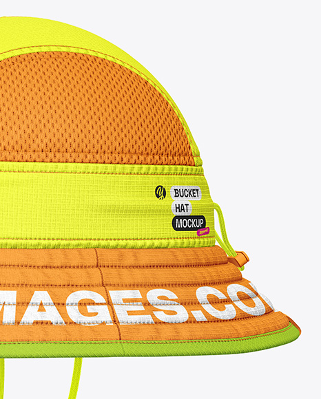 Ripstop Bucket Hat Mockup - Side View