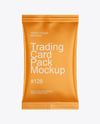 Matte Trading Card Pack Mockup