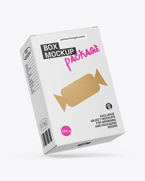 Paper Box Mockup - White box mockup