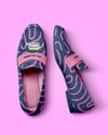 Pair of Suede Loafers Mockup