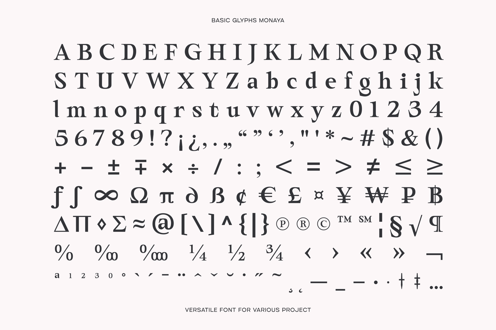 Monaya - Elegant Serif Font Family
