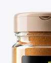 Glass Jar with Cinnamon Powder Mockup