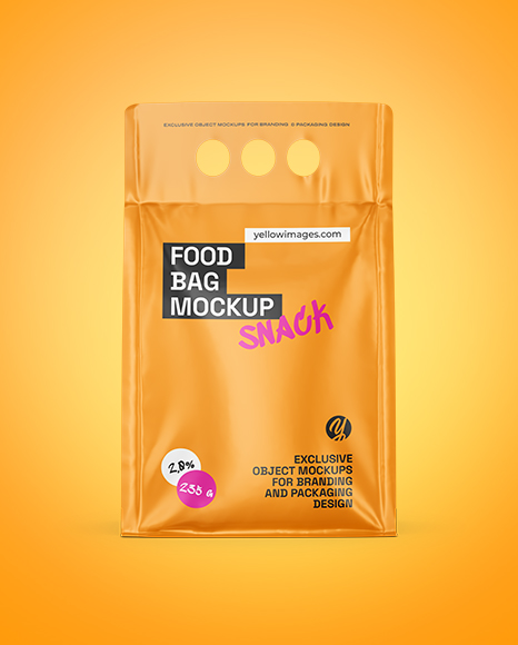 Matte Food Bag Mockup