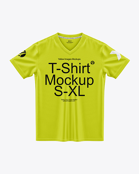 T-Shirt Mockup - Front View - Jersey t shirt mockup