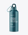 Aluminum Water Bottle with Matte Finish Mockup