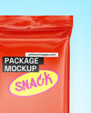 Glossy Snack Package Mockup