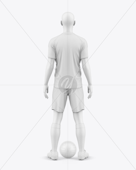 Soccer Kit w/ Mannequin Mockup - Back View