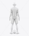 Soccer Kit w/ Mannequin Mockup - Back View
