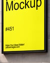 Framed Poster on a Wall Mockup