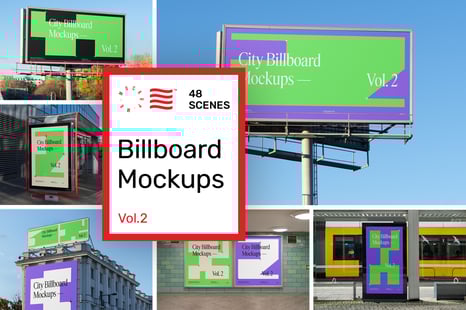 City Billboard Mockups Vol.2 - Outdoor Advertising Mockups