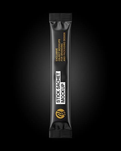 Matte Stick Sachet Mockup