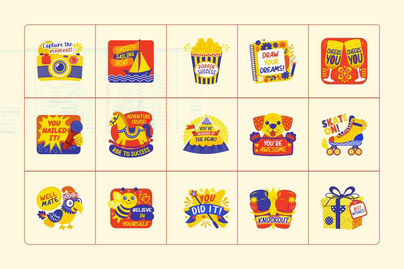 Animated Congratulations Stickers