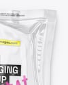 Clear Plastic Flow-Pack with Beef Steak Mockup