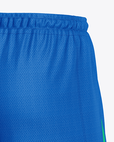Soccer Shorts Mockup - Back Half Side View