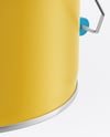Matte Tin Can w/ Metallic Handle Mockup
