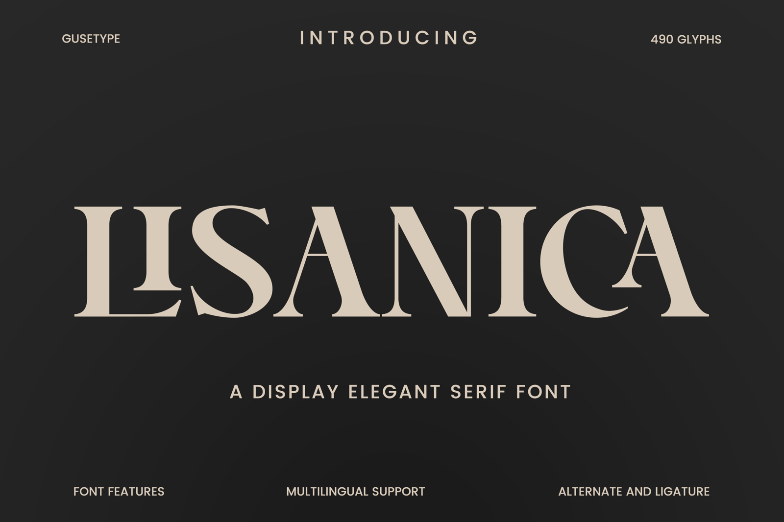 Lisanica - Display Serif Font