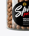 Plastic Jar with Whole Allspice Mockup