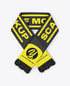 Fan Scarf Mockup - Top View