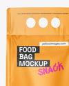 Matte Food Bag Mockup