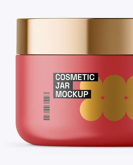 200ml Matte Cosmetic Jar with Box Mockup
