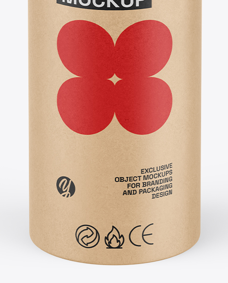 Kraft Paper Tube Mockup