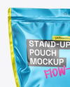 Metallic Stand-Up Pouch Mockup