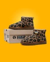 Pair of Women's UGG Boots with Shoe Box Mockup