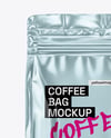 Metallic Coffee Bag Mockup